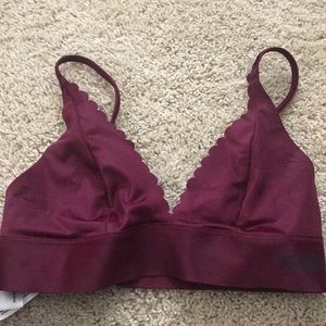 Maroon bralette